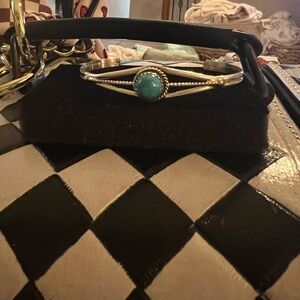Sterling Silver Turquoise Cuff Native